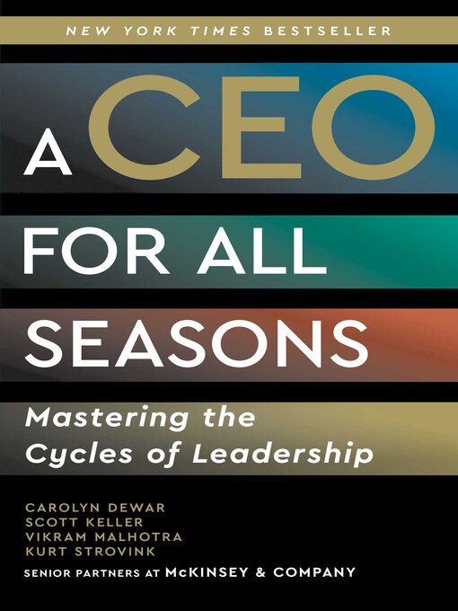 Title details for A CEO for All Seasons by Carolyn Dewar - Available